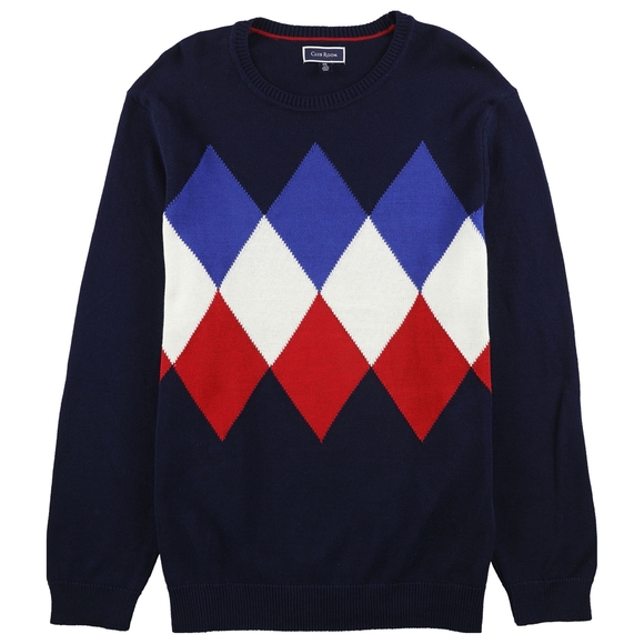 Xl Argyle Vneck Cotton 